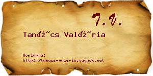 Tanács Valéria névjegykártya
