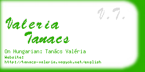 valeria tanacs business card